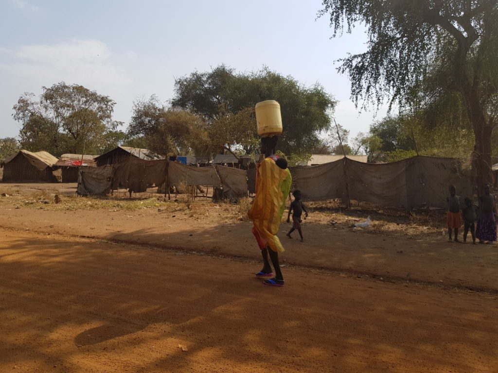 Women Carrying Water on Doro Refugee Camp, Maban, South Sudan 