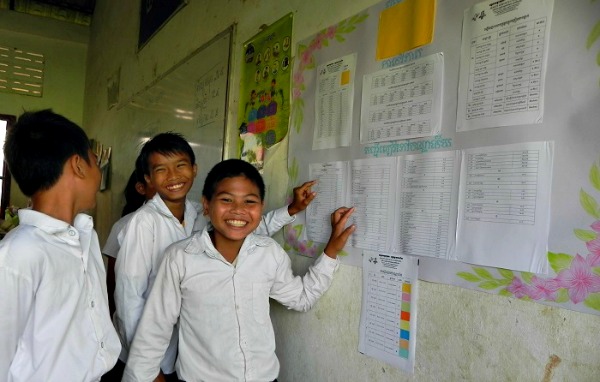 middle school students at Xavier Jesuit School