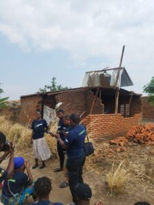 JCED and youth activists capturing climate crisis stories in Phalombe, Malawi